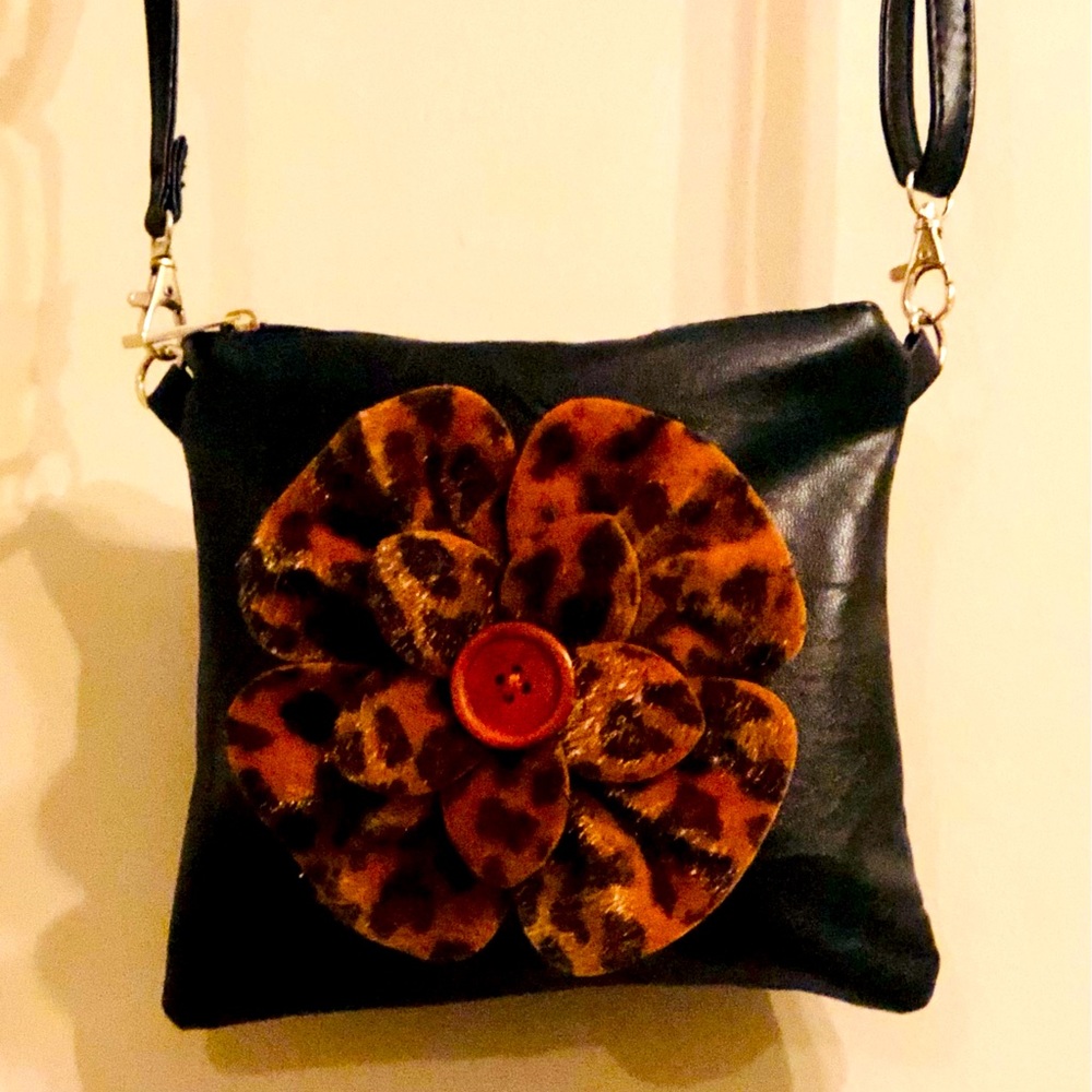 Faux Leather Crossbody by Saxx NWOT